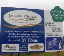 Tackaberry Ridge sign