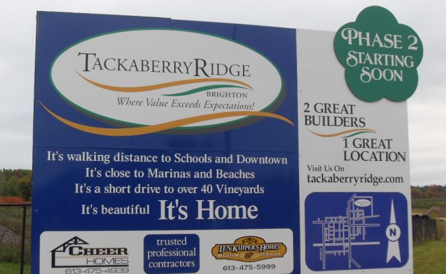 Tackaberry Ridge Sign